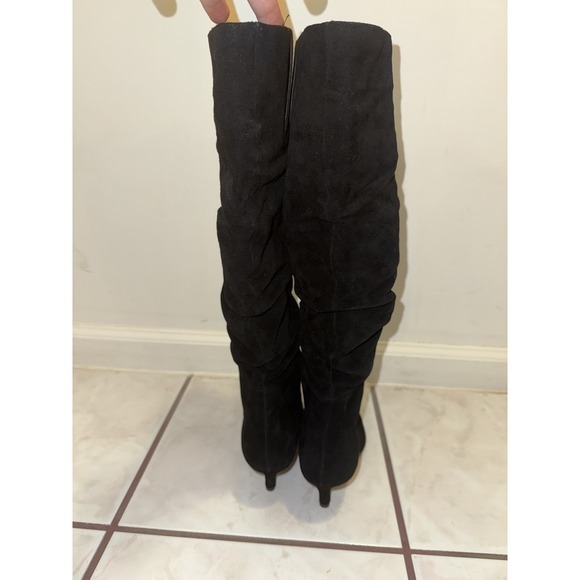 NEW Jessica Simpson Black Suede Slouchy Knee High Kitten Heel Boot Size 6.5 - Picture 11 of 15